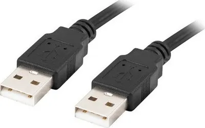 Kabllo Lanberg, USB-A / USB-A, 1.8 m, e zezë - 1