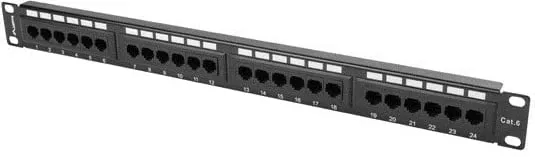 Patch panel Lanberg PPU6-1024-B, 24x RJ-45, Kat.6, 1U 19", i zi - 4