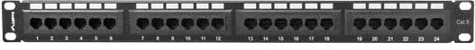 Patch panel Lanberg PPU6-1024-B, 24x RJ-45, Kat.6, 1U 19", i zi - 5