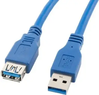 Kabllo Lanberg, USB A / USB A, 1.8 m, e kaltër