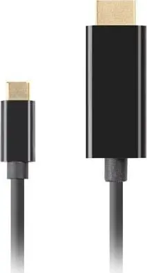 Kabllo Lanberg, USB Type-C / HDMI 2.0, 3 m, e zezë