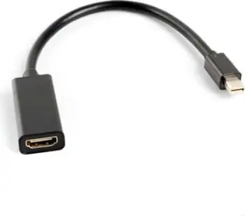 Adaptor video Lanberg AD-0005-BK, Mini DisplayPort në HDMI, Full HD, i zi