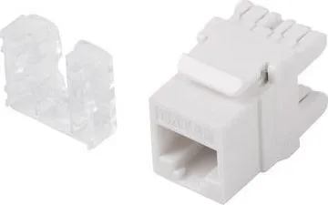 Përshtatës Lanberg, RJ45, cat.5e, 180°, i bardhë - 2