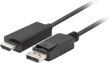 Kabllo Lanberg DisplayPort në HDMI, 1.8m, Full HD, i zi