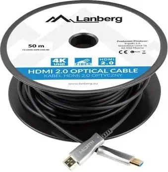 Kabel HDMI LANBERG 50m, v2.0, i zi