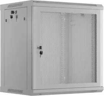 Kasë rrjeti LANBERG 19" 12U, varëse, 600x450mm, gri, derë me vrima