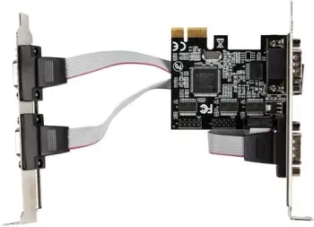 Kartela kontrolluese Lanberg PCI Express COM 9Pin x4 (PCE-DB9-004)