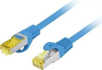 Kabllo rrjeti Lanberg Patch Cord Cat.6A S FTP, 0.25m, bakër CU, blu