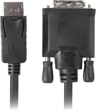 Kabllo Lanberg DisplayPort në DVI-D, 1 m, ngjyrë e zezë