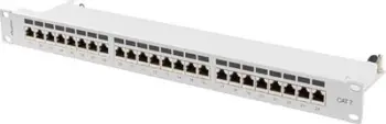 Panel patch Lanberg 1U 19" 24x RJ-45, kat.7