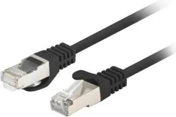 Kabllo rrjeti Lanberg Patchcord Cat.6 FTP, 0.5m, set 10 copë, e zezë