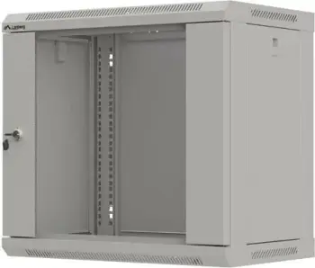 Kasë rack LANBERG 19" 9U, varëse, xham përpara, 540x350, ngjyrë hiri