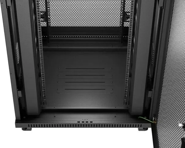 Kasë rack LANBERG 19" 47U 800x800, me derë perforuese LCD, e zezë - 2