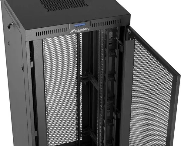 Kasë rack LANBERG 19" 47U 800x800, me derë perforuese LCD, e zezë - 5