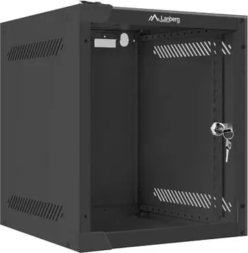 Kabinet serveri LANBERG WALL-MOUNTED RACK,10" , e zezë - 1