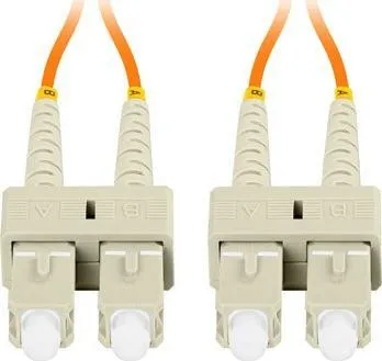 Kabllo patchcord fibër optike Lanberg, SC/UPC në SC/UPC, 2m, OM2, portokalli - 4
