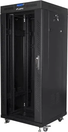 Kasë RACK Lanberg FF01-6627-12BL, 27U, 600x600mm, e zezë - 3