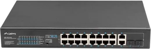 Switch Lanberg 19" POE+ 16x 100MB /2X COMBO GIGABIT ETHERNET 250W - 1