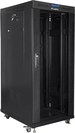 Kasë, LANBERG FF01-6827-12BL, 19" RACK, 27U, e zeze - 1