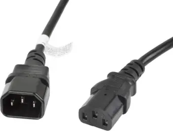 Kabllo e energjisë Lanberg IEC 320 C13 - C14, 3m, e zezë (CA-C13E-11CC-0030-BK)