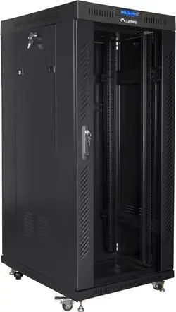 Kabinet rrjeti Lanberg Standing Cabinet 19", 37U, 800 kg, i zi
