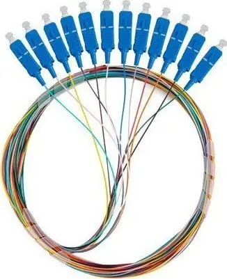 Set pigtail fibër optike Lanberg SM SC UPC G657A1, 12x2m, multicolor