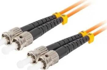 Kabllo fibër optike Lanberg Patchcord MM ST ST Duplex, OM2 50/125, 5m, portokalli