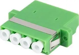 Adapter optik Lanberg LC APC QUAD, single mode, i gjelbër