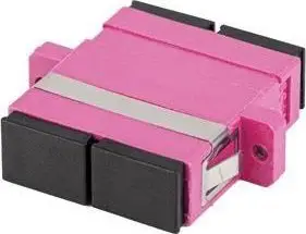 Adaptues fibër optike Lanberg SC UPC Duplex OM4, multimode, vjollcë