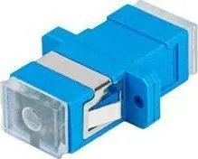 Adapter fibër optike Lanberg SM SC UPC, simplex, blu - 1