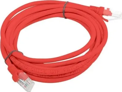 Kabllo rrjeti Lanberg Patchcord Cat.5e UTP, 3m, set 10 copë, e kuqe - 2