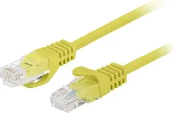 Kabllo rrjeti Lanberg Patchcord CAT.6 UTP, 0.25m, set 10 copë, e verdhë