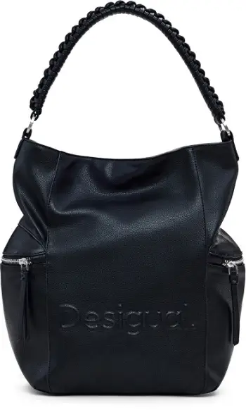 Backpack DESIGUAL Half Africa Logo femra, e zezë