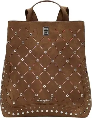 Çantë shpine për femra Desigual Yankee Metal Patch, e kaftë