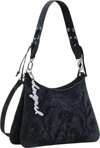 Çantë femra Desigual REMEO FLORAL MANAOS, e zezë