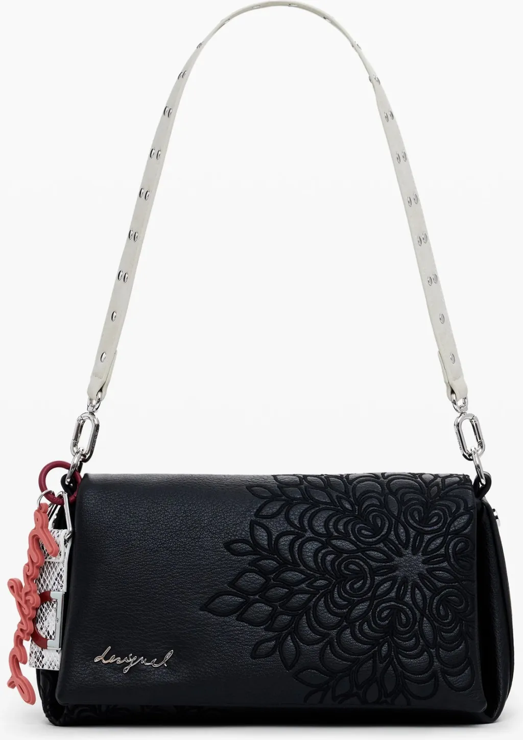 Çantë femra Desigual Sierra Naron Medium Flap Bag, e zezë - 1