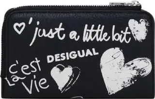 Portofol femra DESIGUAL SESHAT EMMA WALLET, e zezë