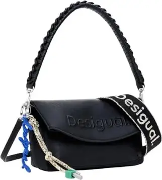 Çantë për femra DESIGUAL Half Logo Trokel, e zezë