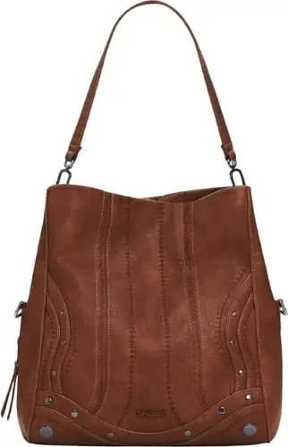 Çantë DESIGUAL EMBRO PATCH LOVERTY BAG femra, kafe
