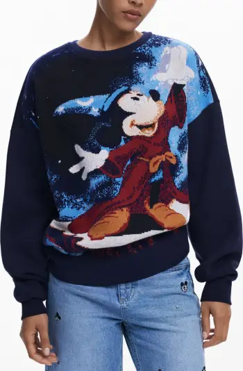Duks për femra Desigual zip-up Mickey, kaltër