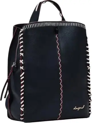 Çantë shpine Desigual Manhattan Pespuntes Sumy femra, e zezë