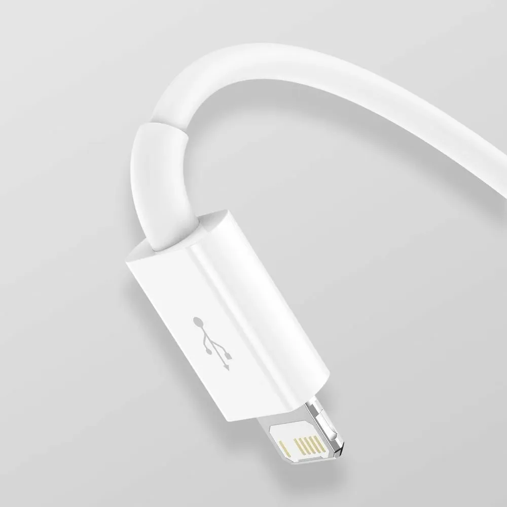 Kabllo BASEUS Superior 3në1, USB-A - USB-C/micro USB/Lightning, 1.5m, e bardhë - 9