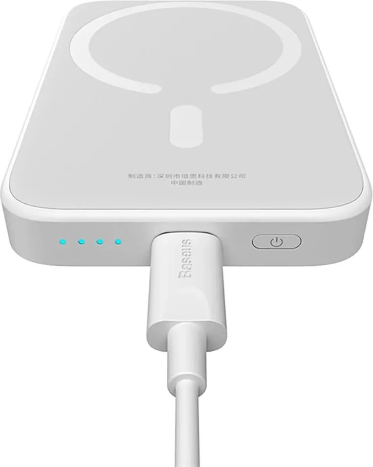 Powerbank Baseus Magnetic Mini MagSafe, 6000mAh, i bardhë - 11