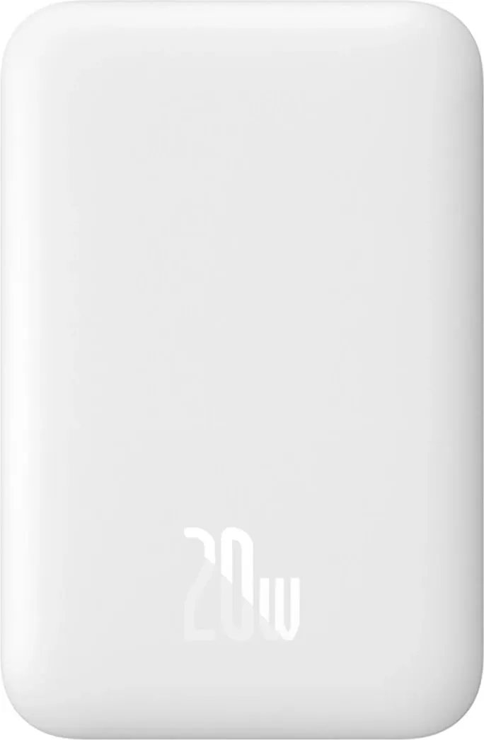 Powerbank Baseus Magnetic Mini MagSafe, 6000mAh, i bardhë - 10