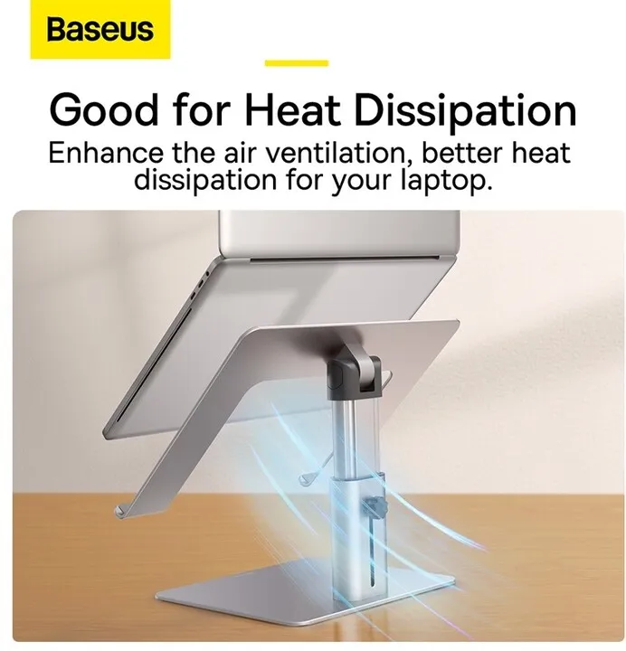 Mbajtëse laptopi Baseus, e argjendtë - 12