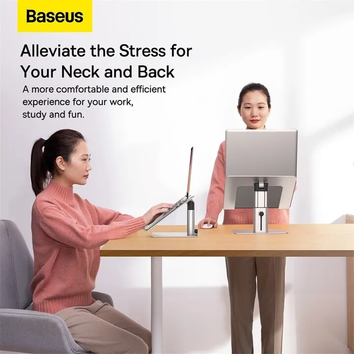 Mbajtëse laptopi Baseus, e argjendtë - 13