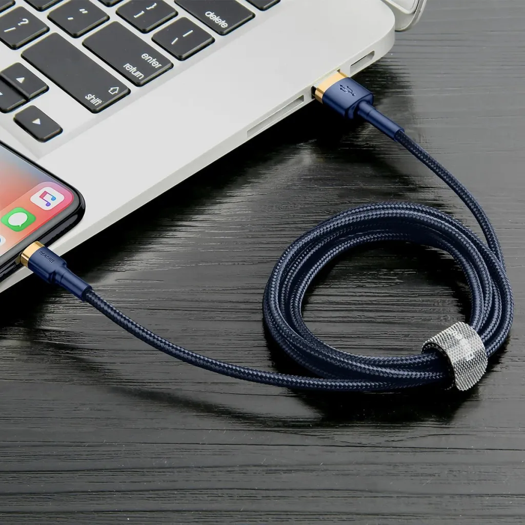 Kabllo Baseus USB-A - Lightning, 1m, e kaltër - 8