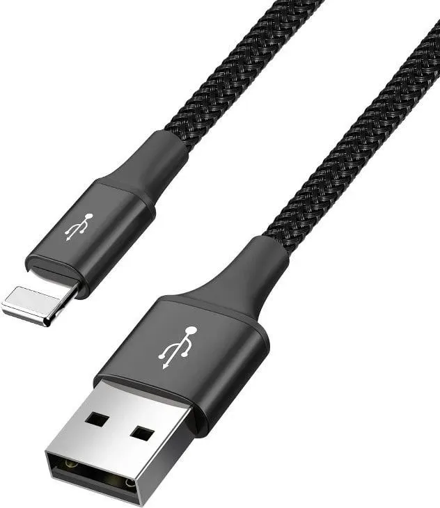Kabllo Baseus CA1T4-B01, USB A/USB C/Lightning/MicroUSB, 1.2m, e zezë - 3
