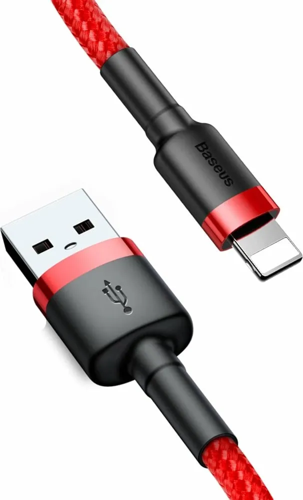 Kabllo Baseus (CALKLF-R09), USB-A - Lightning, 3m, e kuqe - 2