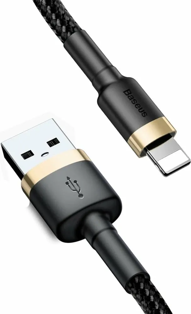 Kabllo Baseus USB-A - Lightning, 3m, e zezë - 2